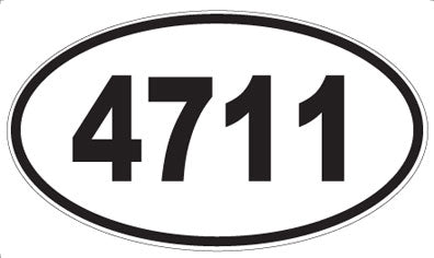 4711 - Oval Sticker