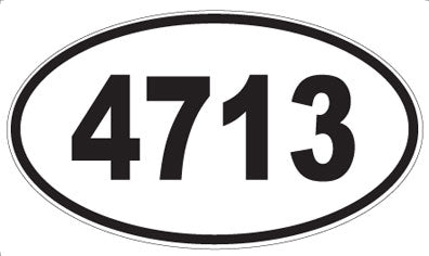 4713 - Oval Sticker