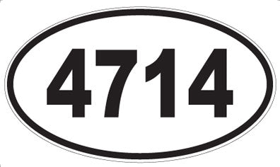 4714 - Oval Sticker