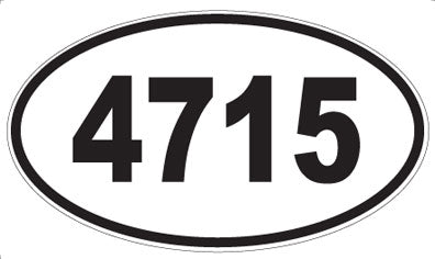 4715 - Oval Sticker