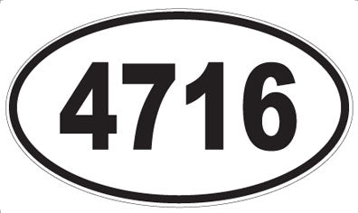 4716 - Oval Sticker