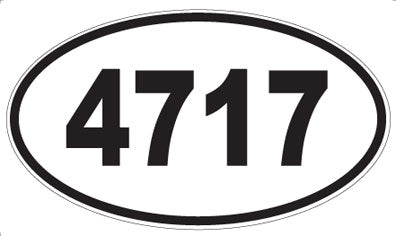 4717 - Oval Sticker