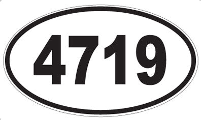 4719 - Oval Sticker