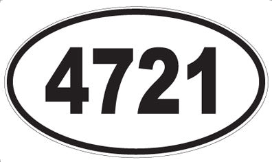4721 - Oval Sticker