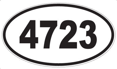 4723 - Oval Sticker