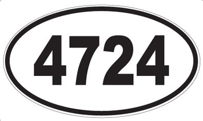 4724 - Oval Sticker