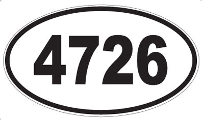 4726 - Oval Sticker