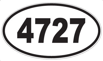 4727 - Oval Sticker