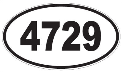 4729 - Oval Sticker