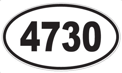 4730 - Oval Sticker
