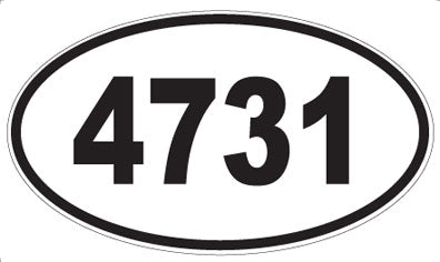 4731 - Oval Sticker