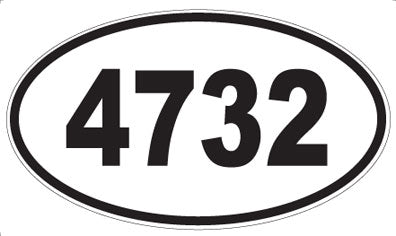 4732 - Oval Sticker