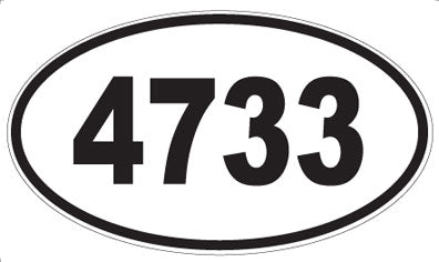 4733 - Oval Sticker