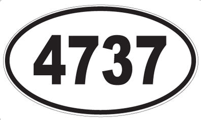 4737 - Oval Sticker