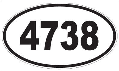 4738 - Oval Sticker