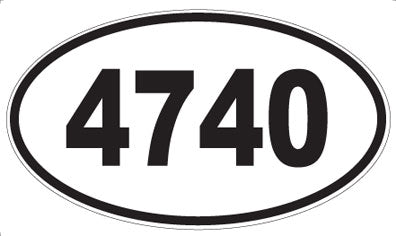 4740 - Oval Sticker