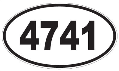 4741 - Oval Sticker