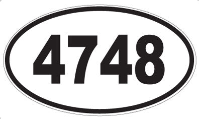 4748 - Oval Sticker