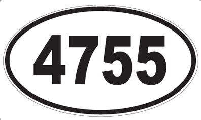 4755 - Oval Sticker