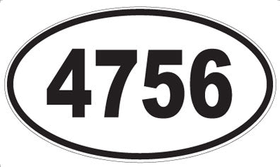 4756 - Oval Sticker