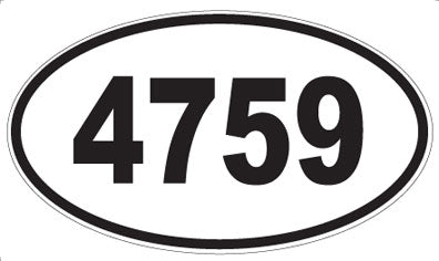 4759 - Oval Sticker
