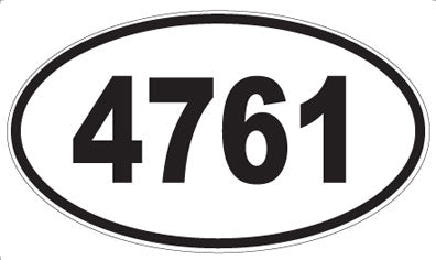 4761 - Oval Sticker