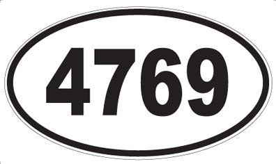 4769 - Oval Sticker