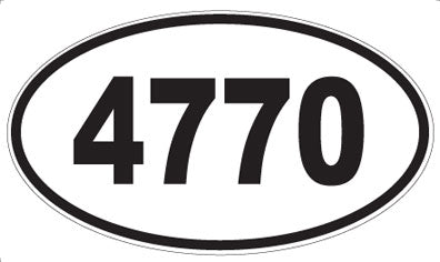 4770 - Oval Sticker