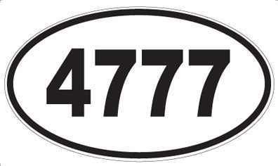 4777 - Oval Sticker