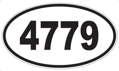4779 - Oval Sticker