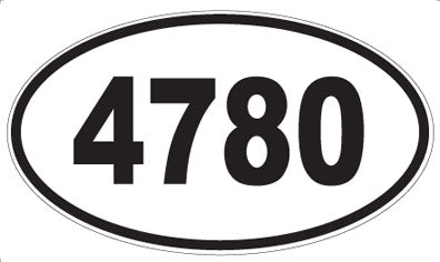 4780 - Oval Sticker