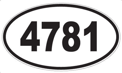 4781 - Oval Sticker