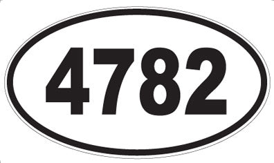 4782 - Oval Sticker