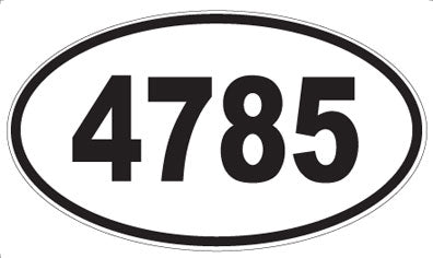 4785 - Oval Sticker