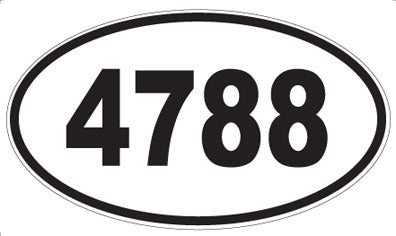 4788 - Oval Sticker