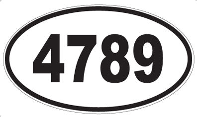 4789 - Oval Sticker