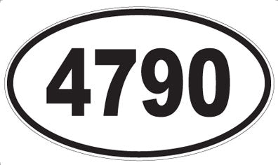 4790 - Oval Sticker