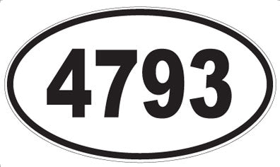 4793 - Oval Sticker
