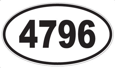 4796 - Oval Sticker