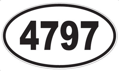 4797 - Oval Sticker