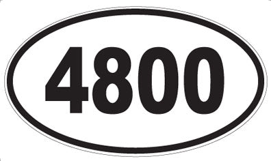 4800 - Oval Sticker