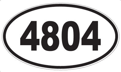 4804 - Oval Sticker