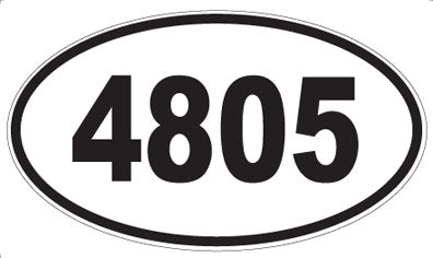 4805 - Oval Sticker