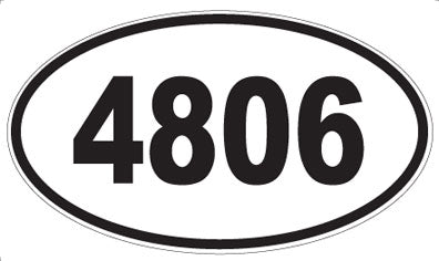 4806 - Oval Sticker