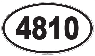 4810 - Oval Sticker
