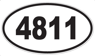 4811 - Oval Sticker