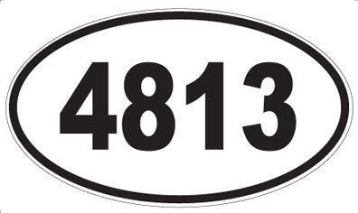 4813 - Oval Sticker