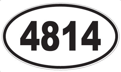 4814 - Oval Sticker