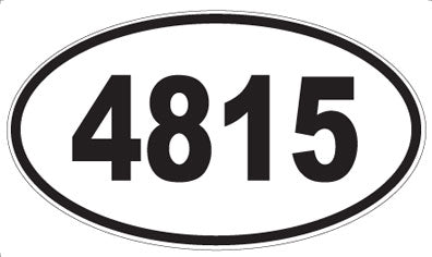 4815 - Oval Sticker