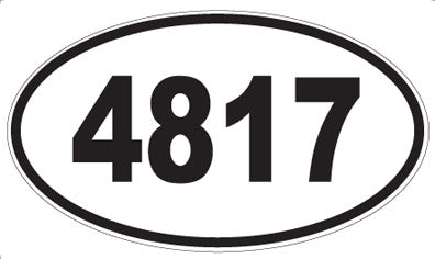 4817 - Oval Sticker